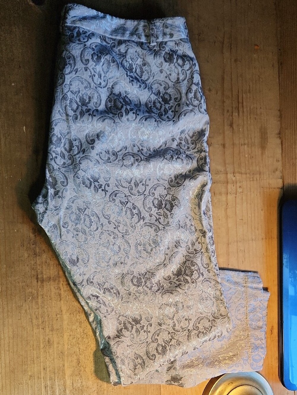Coldwater Creek Light Lavender Jacquard Slacks, Sz 14 - Picture 6 of 14